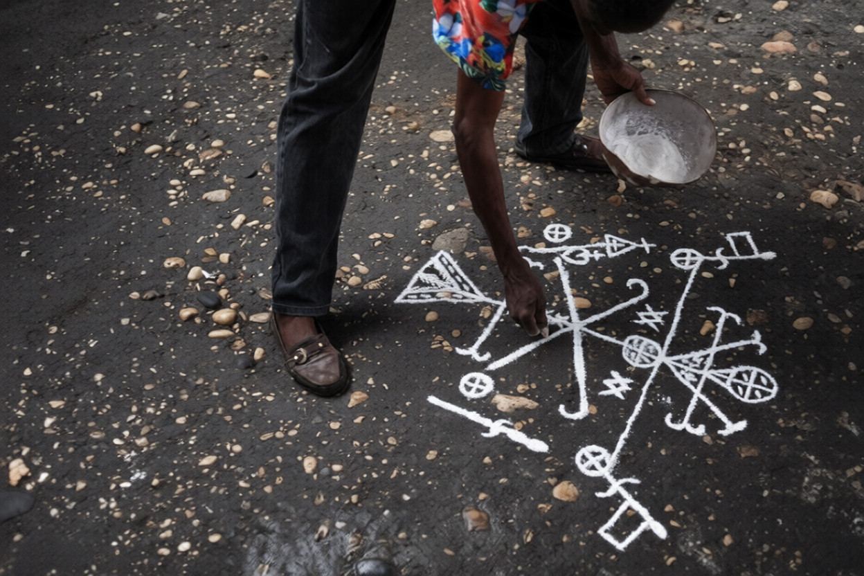 En lice pour devenir Patrimoine culturel immatériel de l’humanité, le « Savoir-faire du Tracé-Vèvè d’Haïti », un art au cœur du vodou